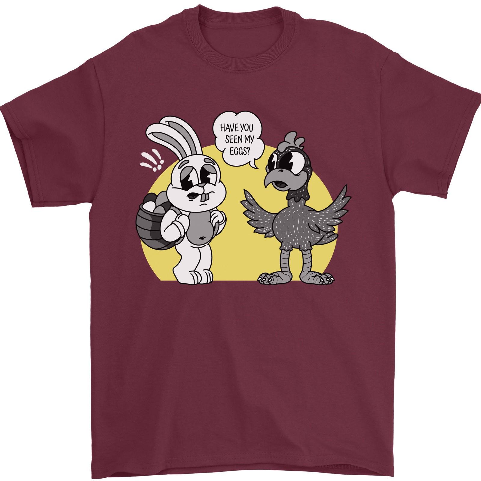 Have You Seen My Eggs Funny Easter Bunny Mens T-Shirt 100% Cotton M