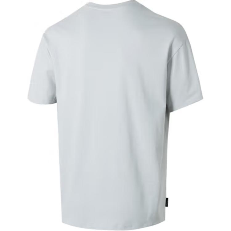 Puma Embroidered Letter Design Casual Breathable Short Sleeve T-Shirt With Dropped Shoulders SS24 Men Tops Gray 630352-10