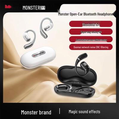 Monster AC317 Open-Ear Bluetooth Headphones: Ear-Hook Style, Noise Cancelling, Superior Sound, Extended Battery Life