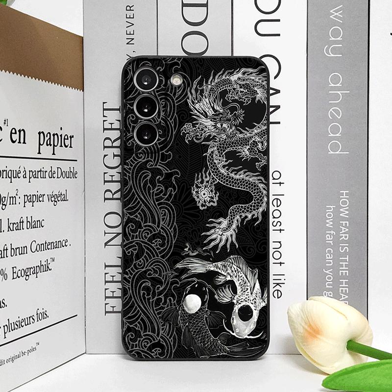 

Aesthetic Stylish Cool Black Dragon Printed Phone Case for Motorola Moto Edge 50 Fusion 60 40 30 Neo G34 G14 G85 G54 Soft Cover Motorola Edge 40
