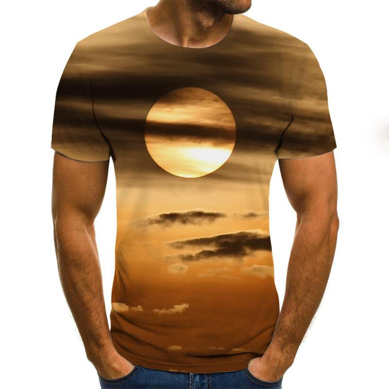 2021 New Starry Sky 3D Printed t shirt Men Summer Casual Man's T-shirt Tops Tees Funny tshirt Streetwear Male size XXS-6XL