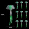 5/10 Piezas Medusas Brillantes con Ventosa Decoraciones para Acuario Medusas Brillantes Simuladas para Peceras Adecuado Varios Tanques