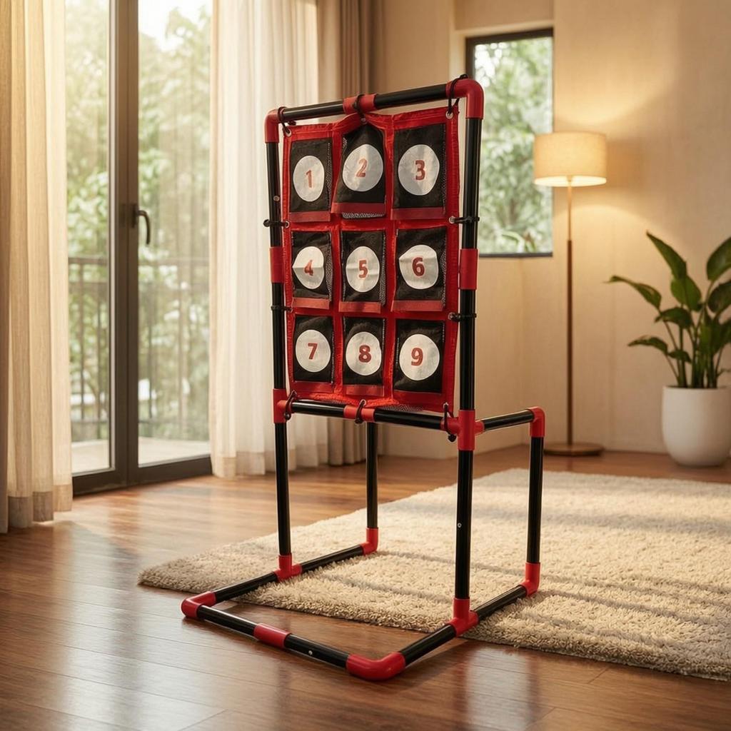 Target Throwing Game with Storage Bag Outdoor Set Foldable for School