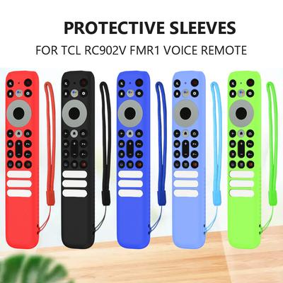 Anti Slip Protective Sleeves with Lanyard Remote Control Cover Repalcement Parts All Inclusive for TCL RC902V FMR1 Voice Remote