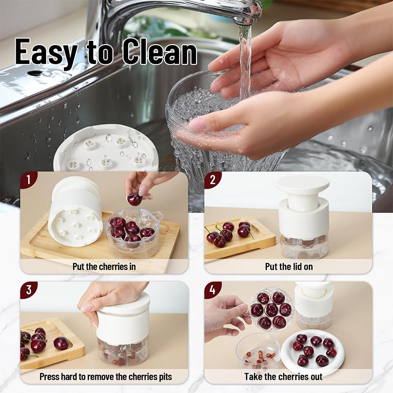 Cherry Pitter,Multi Cherry Pitter Tool Pit Remover Quick 7-in-1 Cherry Pitters Tool Multiple Cherries Cherry Seed Remover