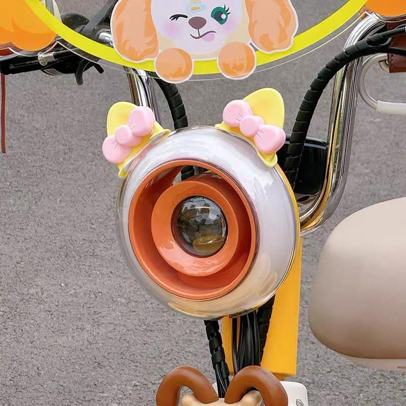 Electric Vehicle Stickers Motorcycle Helmet Decorative Stickers Cat Ear And Bear Ear Accessories Cute Accessories