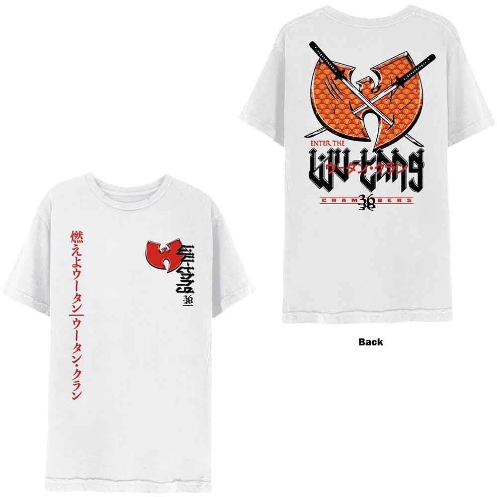 Wu-Tang Clan Swords Men T-Shirt White XXL, 100% Cotton, Regular M