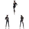 Unisex Leather Cat Girl Outfit For Cosplay Events And Halloween Parties