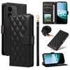 For Xiaomi Redmi 15C 4G (173mm) Wallet Case Rhombus Leather Phone Cover with Strap
