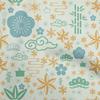 oneOone Cotton Flex Blue Fabric Asian Japanese Dress Material Fabric Print Fabric By The Yard 40 Inch