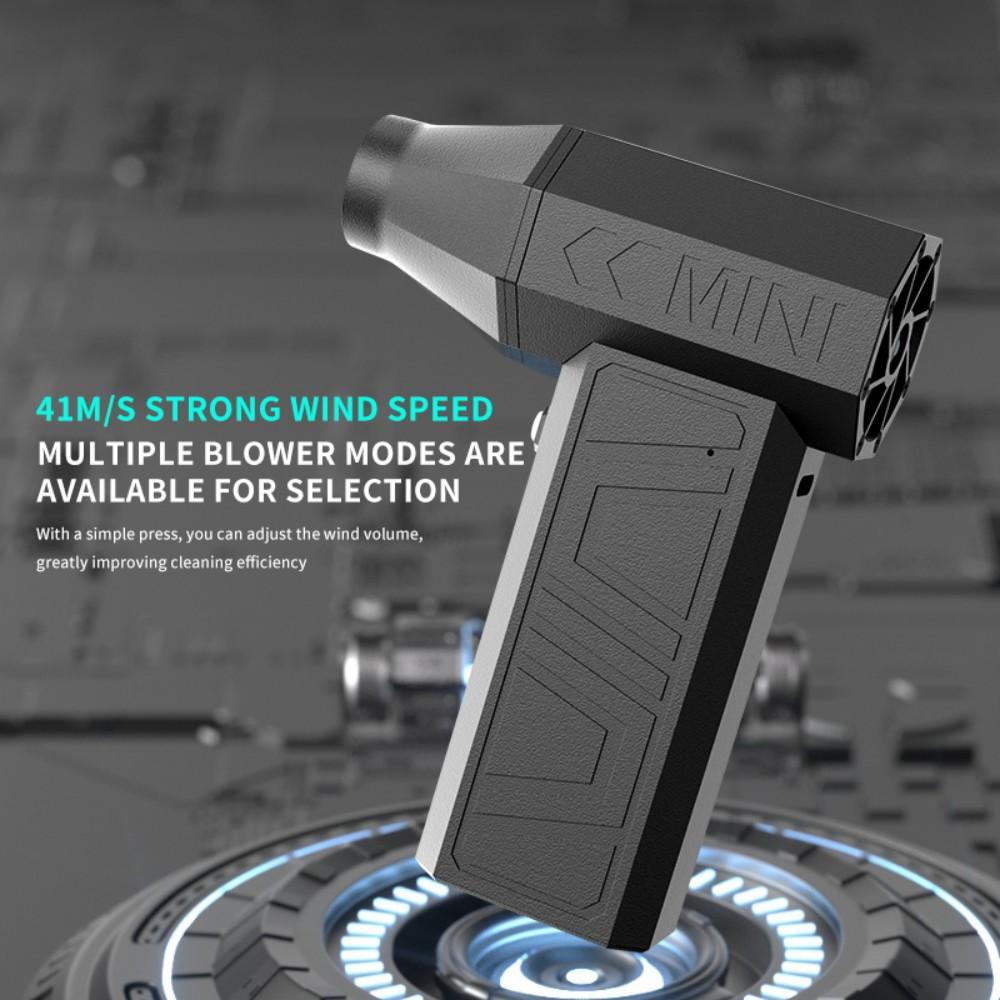 130000RPM Portable Turbo Jet Fan Electric Air Duster Car Cleaning Blower Tool 4 Gears adjustable Type-C Charging Handheld Blower