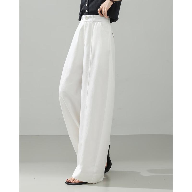 TERRE BLEUE Women's Loose Wide-Leg Casual Pants