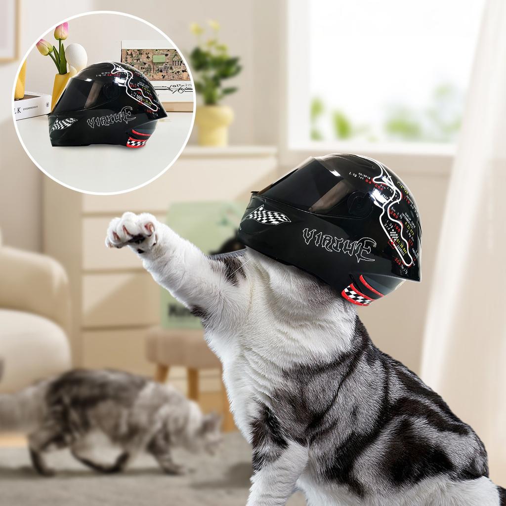 Dyrehjelm Lekemodell Hjelmpynt Motorsykkeldukke Bjørn Hjelmdekorasjon