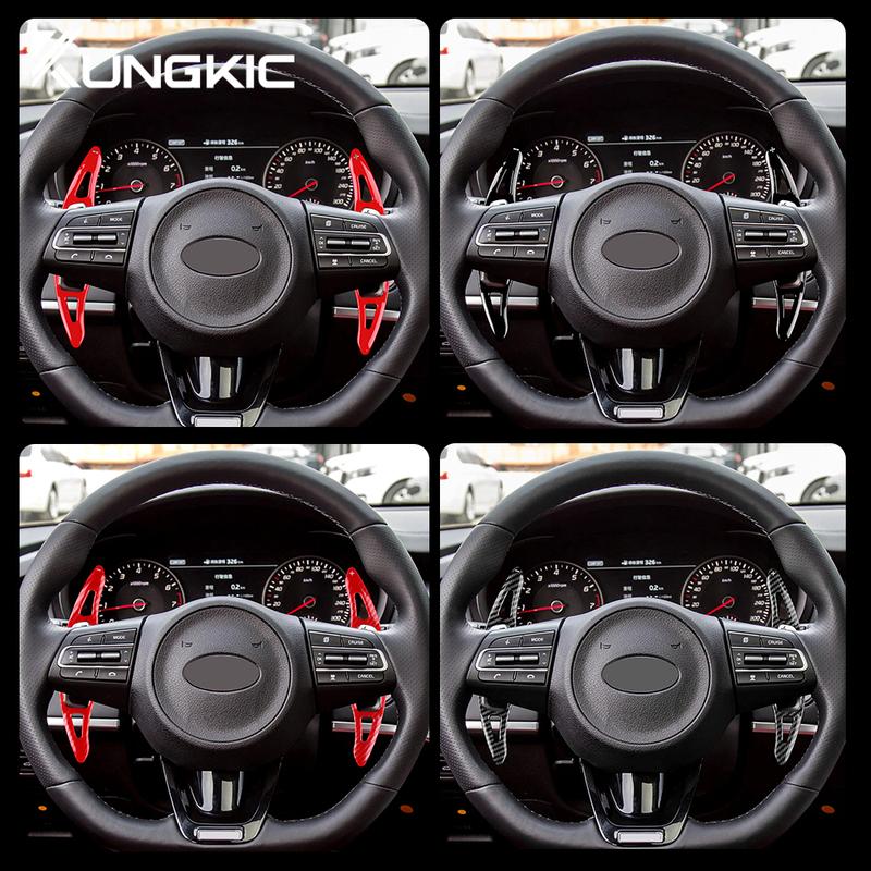 For KIA Stinger Hatchback Van CK K8 GT S GTS GT2 GT+ GTLine 2018- Abs Car Steering Wheel Paddle Shift Extension Shifter Trim