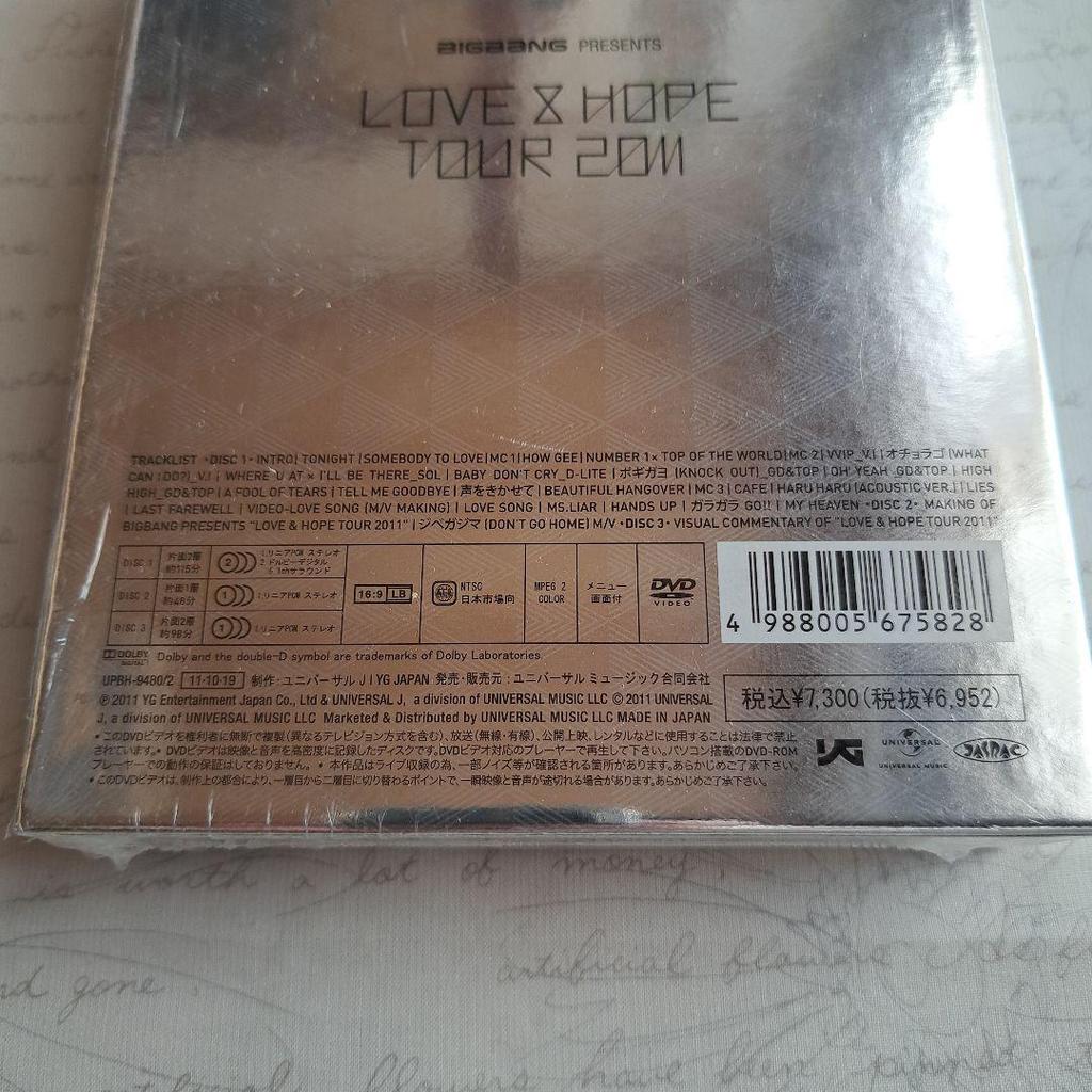 [USED] BIGBANG LOVE & HOPE TOUR 2011