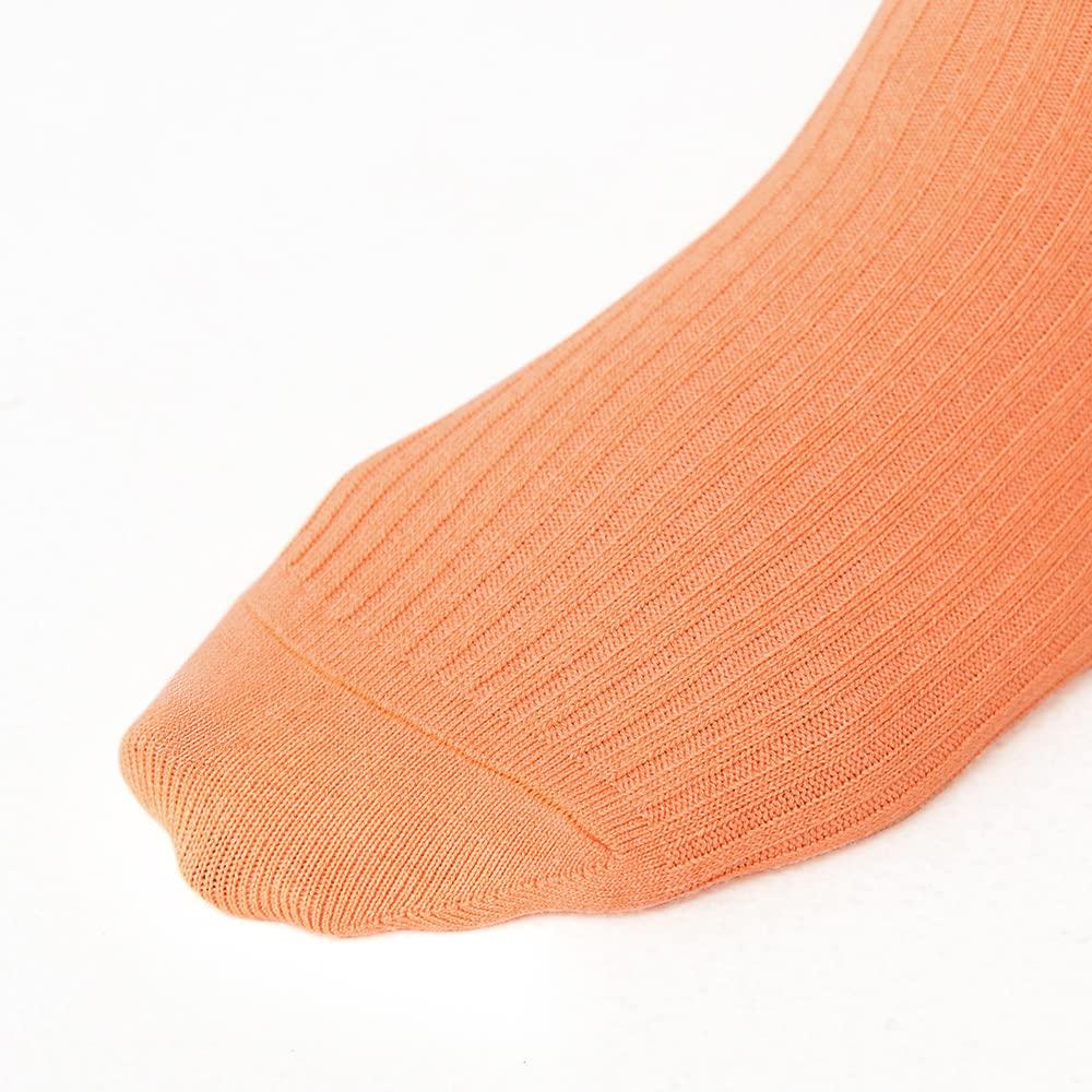 Gunze SABRINA Washi Yarn Set of Light Sizes Cm Socks, 32-Rib, 2, Women's, Orange, 22.0-24.0