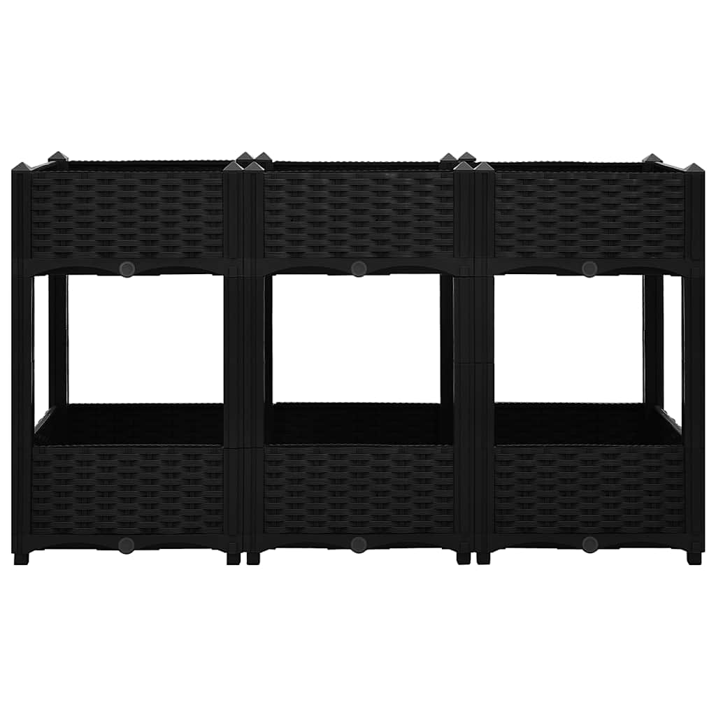 Vidaxl Donica Do Podniesionej Rabaty, 120X40X71 Cm, Polipropylen