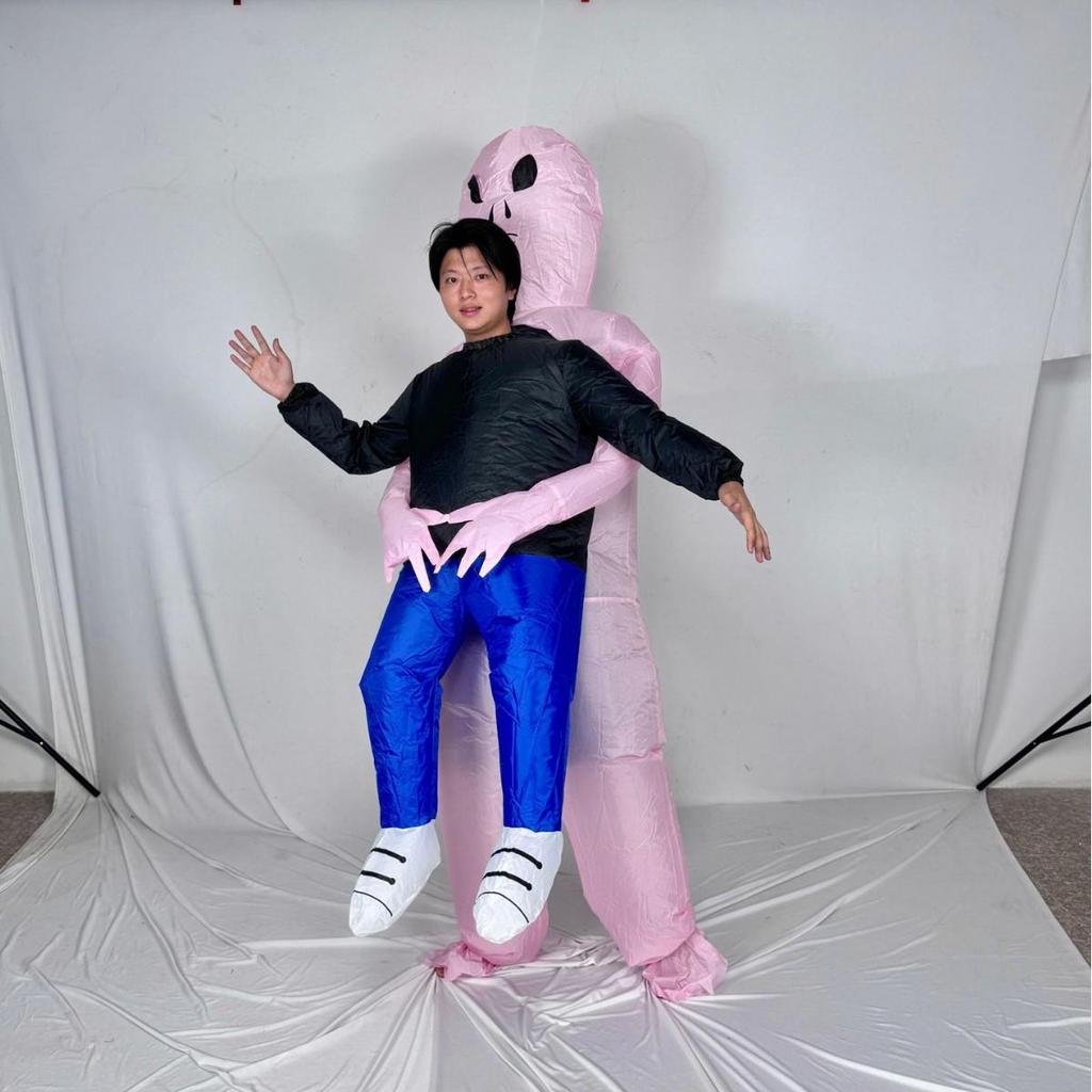 Alien Inflatable Costume - Funny ET Hugging Prop for Parties & Stage 