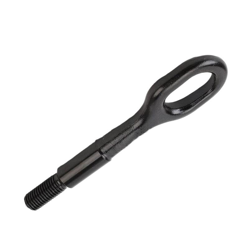 Towing Bars 1Pc 1077570 Towing Eye Hooks Black Coating Front Bumper Towing Ring For TESLA Model 3 Y S X 2017-2023