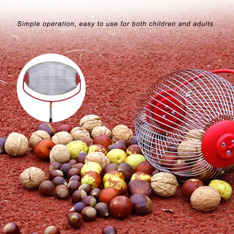 Nut Gatherer Efficient Multifunction Large Capacity Portable Rolling Acorn Picker Upper Roller For Walnuts Pecans