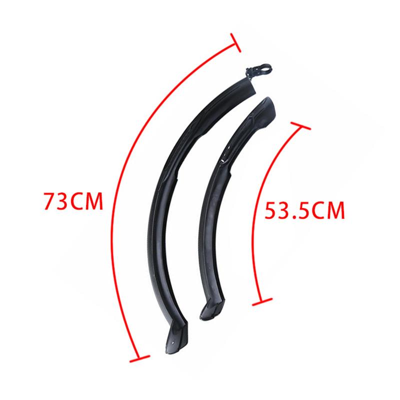 2Pcs Bike Mudguard Set Mountain Bike Lengthen 26 27 Inch Fender Bike Parts