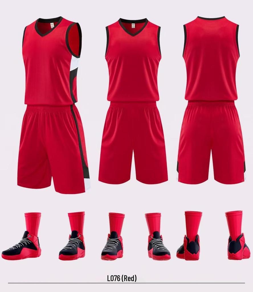 2026 Men's Basketball Uniform Set - Summer Sports Vest for School and Team Competitions