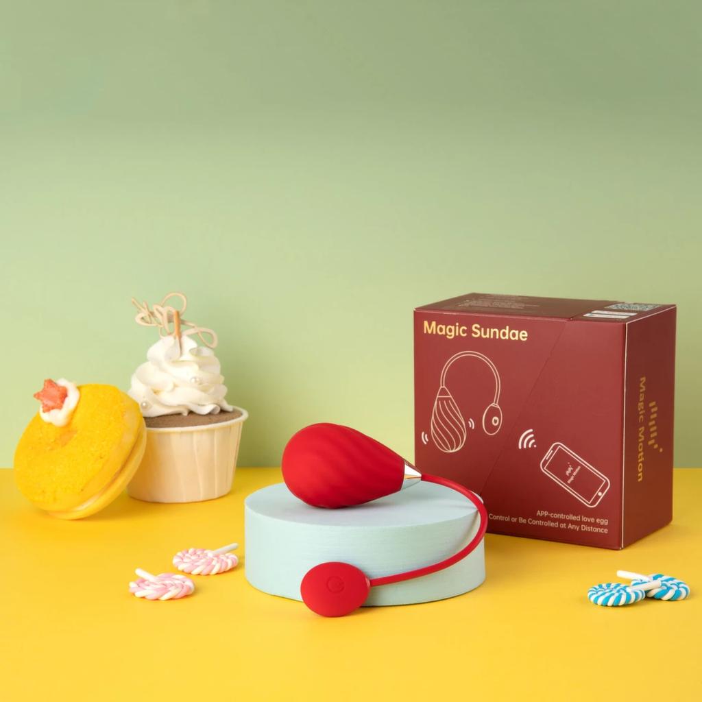 App-controlled egg - Magic Motion Magic Sundae Red