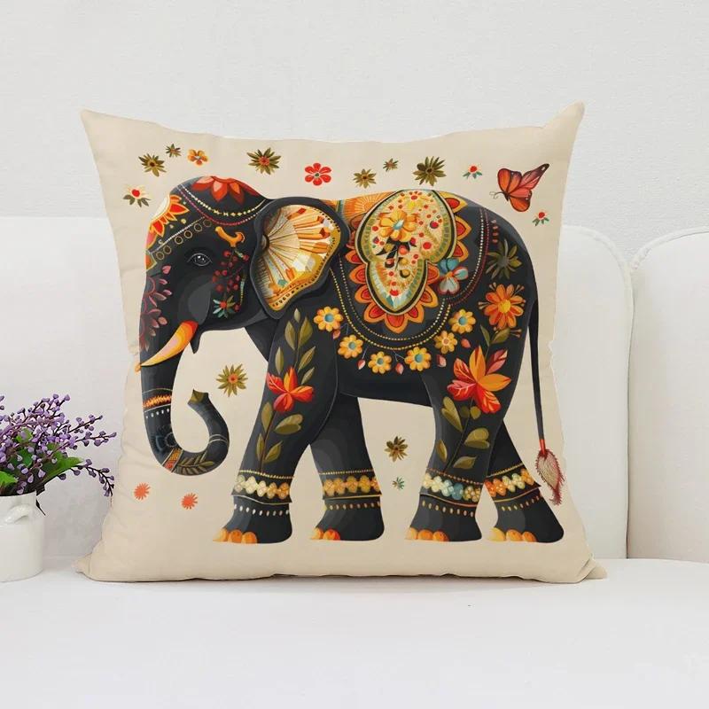 Elephant Decorative Pillow Cover Cushions Covers Home Decoration Pillowcases for Pillows Cushion Cover Cases(1)