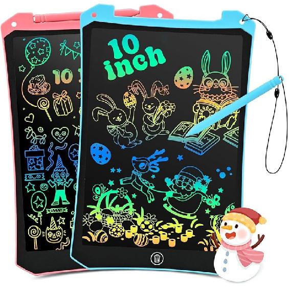 EooCoo Toys for Ages 3-8, Drawing Board 2 Pack, 12 Inch LCD Writing Tablet, Electronic Drawing Tablet, Girl/Boy Birthday Gift, Kids Toys, Drawing Pad