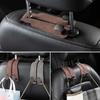 Suede Car Interior Back Seat Hook Tools Accessories Holder for Bag Hook with Double Hooks