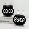 Loud Mechanical Bell Alarm Clock - Powerful Wake-Up, LED Digital Display Electronic Bedside Clock