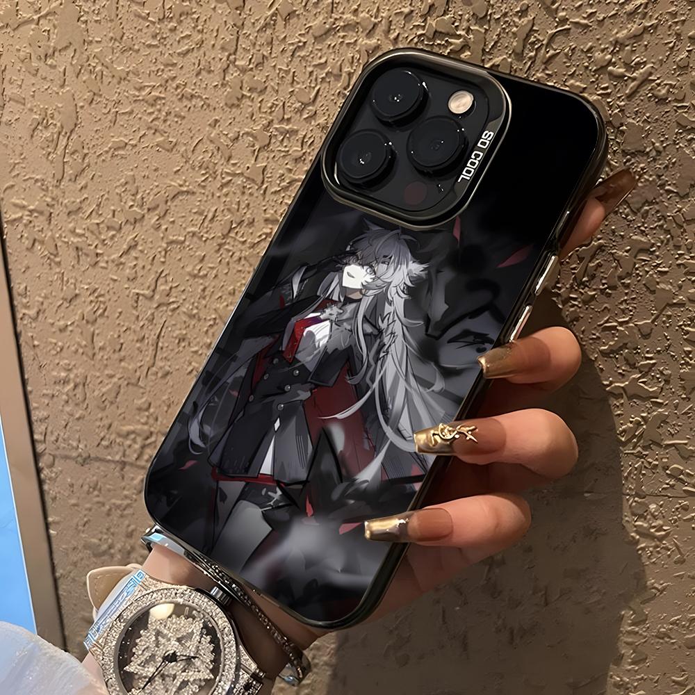 Arknights Anime Game Phone Case For 17 Air IPhone 16 Pro Max 15 14 Plus 12 13 X XS Max 11 Colorful Silver Cover