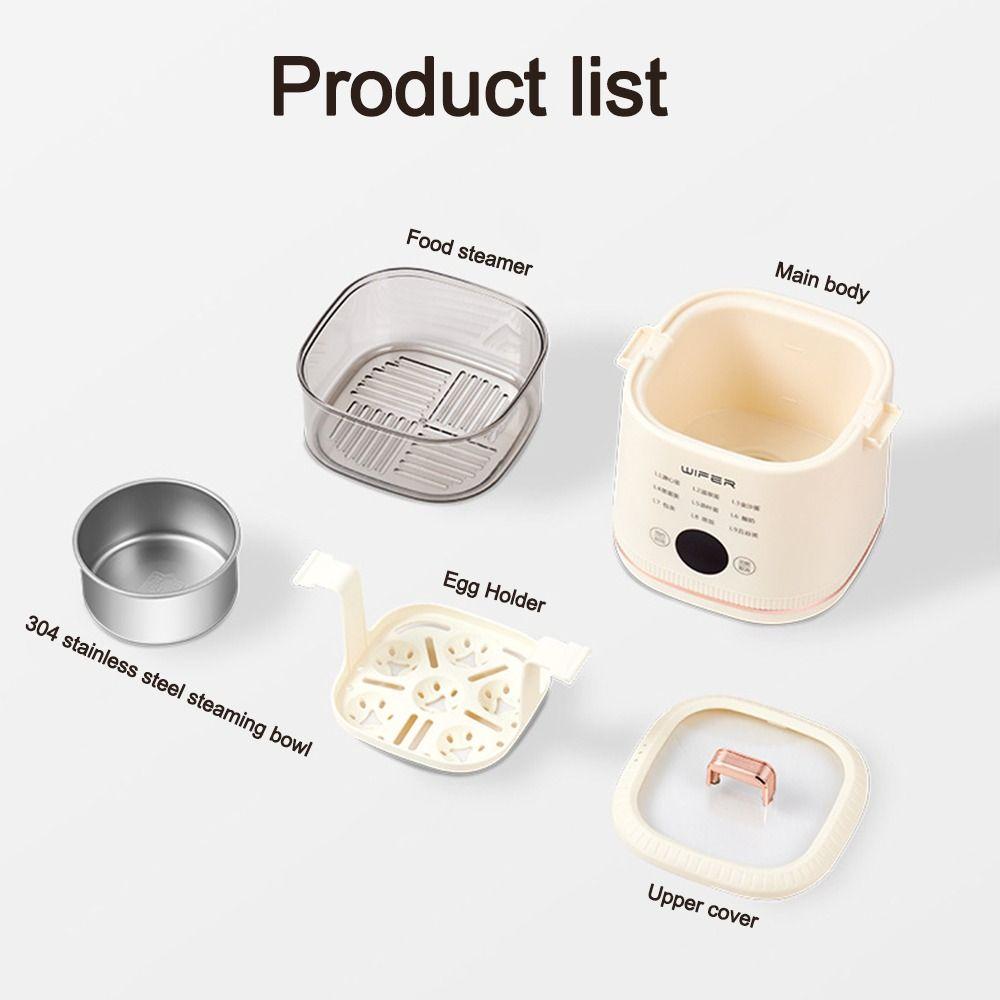 2-Layer Egg Boiler 24-Hour Timing Breakfast Machine Portable Egg Steamer
