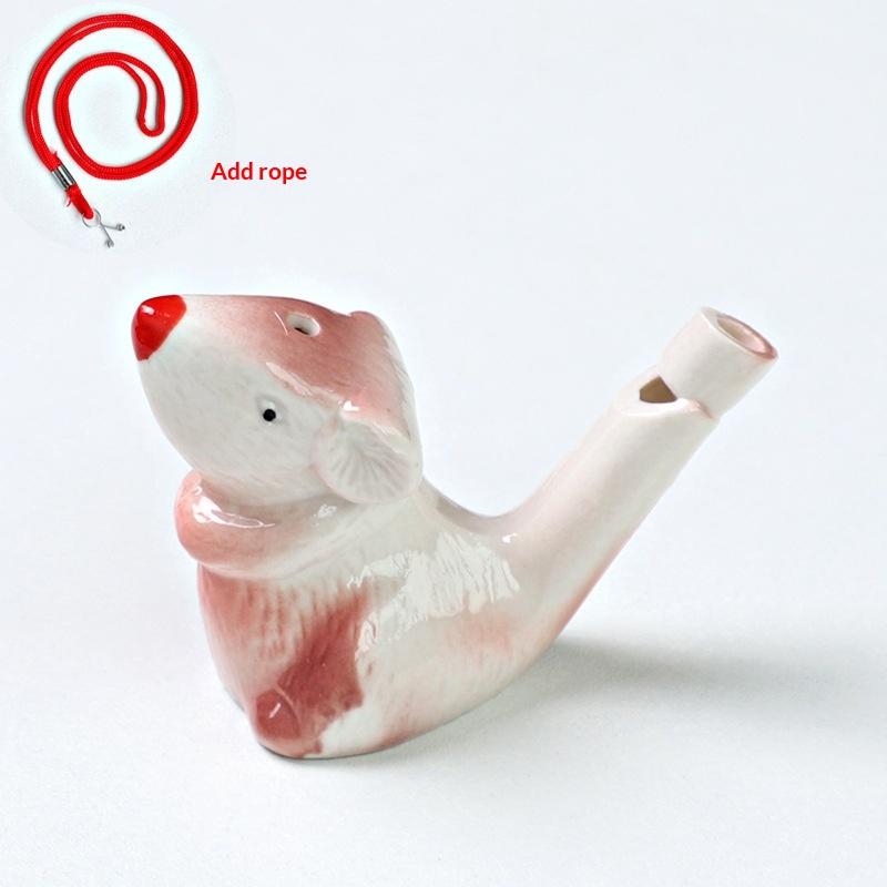 1Pcs Early Learning Bath Noise Maker Bird Whistle Water Musical Ceramic Colorful Animal Shape Water Whistles Party Favor