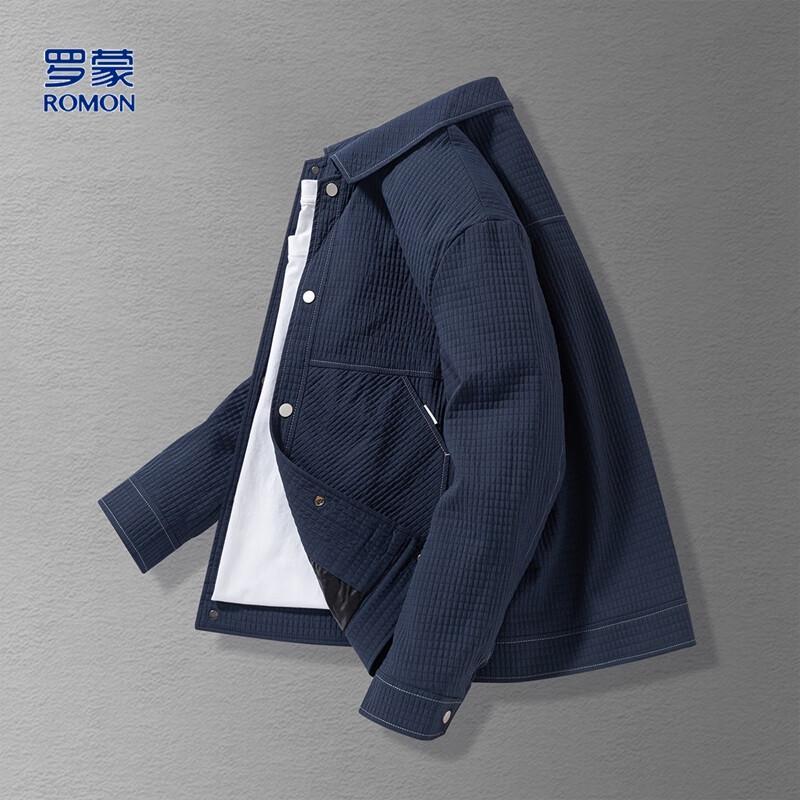 

ROMON Men s Classic Textured Plaid Jacket 3XL