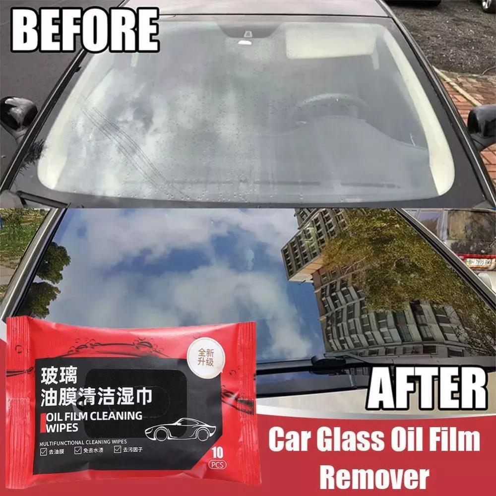 5 Bags Dusting Wipes Car Windshield Glass Cleaner Portable Car Cleaning Wipes