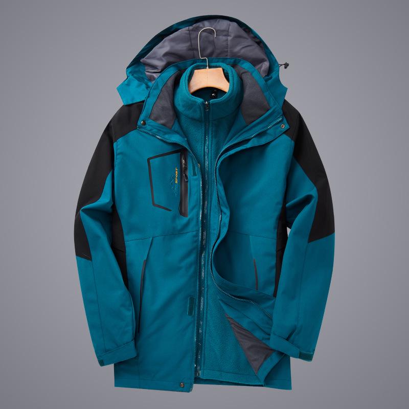 Unisex 3-in-1 Detachable Storm Jacket, Ideal for Cold Weather, Work, and Tibet Travel, Sizes L-8XL