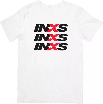 T-shirt Unisexe INXS Music Coupe Homme & Femme Coton de Qualité Blanc.