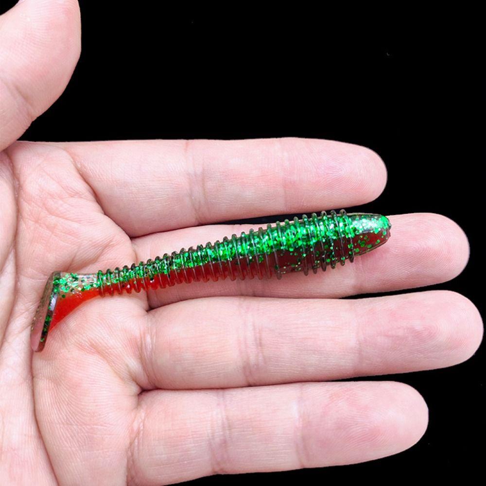 50PCS Vivid Silicone Fishing Soft Lures 5.5cm Soft Artificial Lures 9 Colors Fishing Jig Lure Fishing