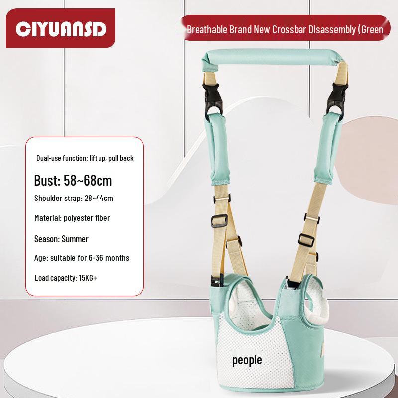 Multifunctional Breathable Baby Walking Harness with Anti-Fall, Anti-Choke, and Anti-Lost Features