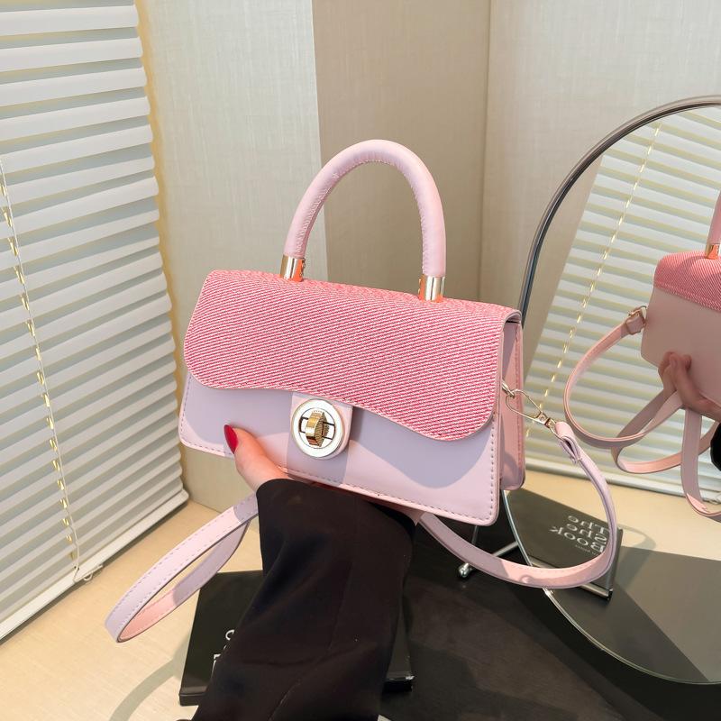 New Fashionable and Versatile Women's Bags, Commuting Daily Practical Contrasting Color Handbags, Shoulder Messenger Bags