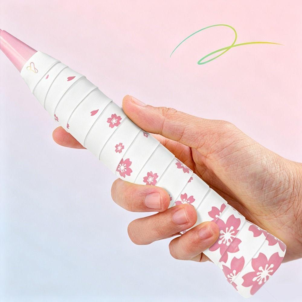 Non-Slip Badminton Handle Wrap Tape Sakura Print Tennis Racket Grip Tape Racquet Supplies