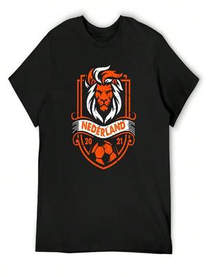 T-shirt Équipe des Pays-Bas Chemises Amples Homme T-shirt Vêtements Personnalisés T-shirts unisexes