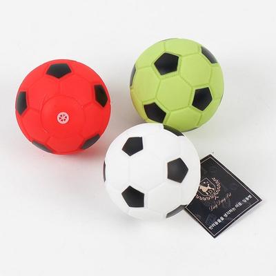 Dingdong Evcil Köpek Futbol Üç Kardeş Lateks Oyuncak 3p 7.5cm, karışık renkler, 1 set