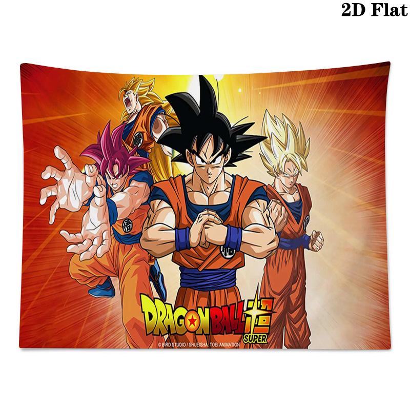 Anime Dragon Ball Sieninė gobelenas Estetiškas sieninis kabinamas Spausdintas audinio pledas Dekoratyviniai gobelenai Miegamojo Svetainės Namų Dekoras
