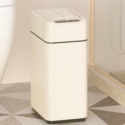 Jieanhui Smart Induction Trash Can with Lid for Bathroom, Kitchen, and Living Room - Automatic Packaging