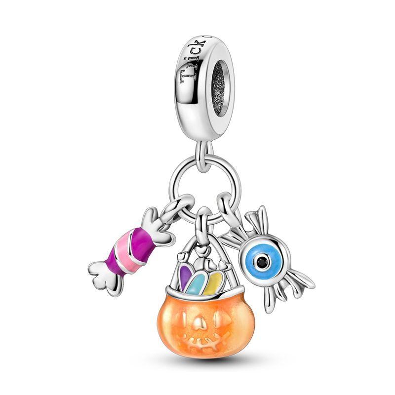 925 Silver Food Series Charms Beads Coffee Cup Bread Cake Ice Cream Pendant Fit Bracelet Necklace Women DIY Fine Gifts