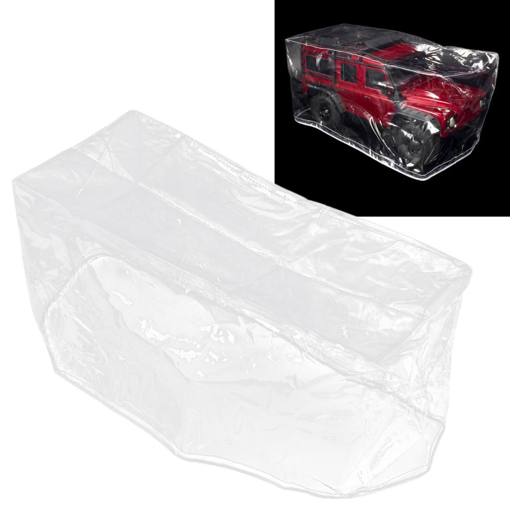 RC Crawler Dust Cover Waterproof PVC Clear RC Model Car Display Dust Cover for 1/10 1/8 RC Crawler