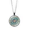 Mandala Yoga Time Gem Necklace, Fashion Glass Pendant Necklace Jewelry