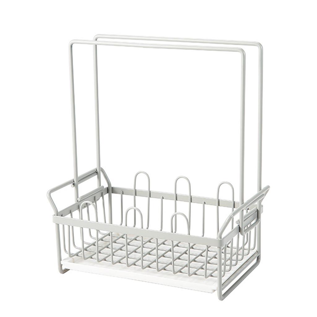Sponge Rag Rack Dishcloth Drying Rack Sink Faucet Detergent Sponge Holder   for Kitchen Countertop